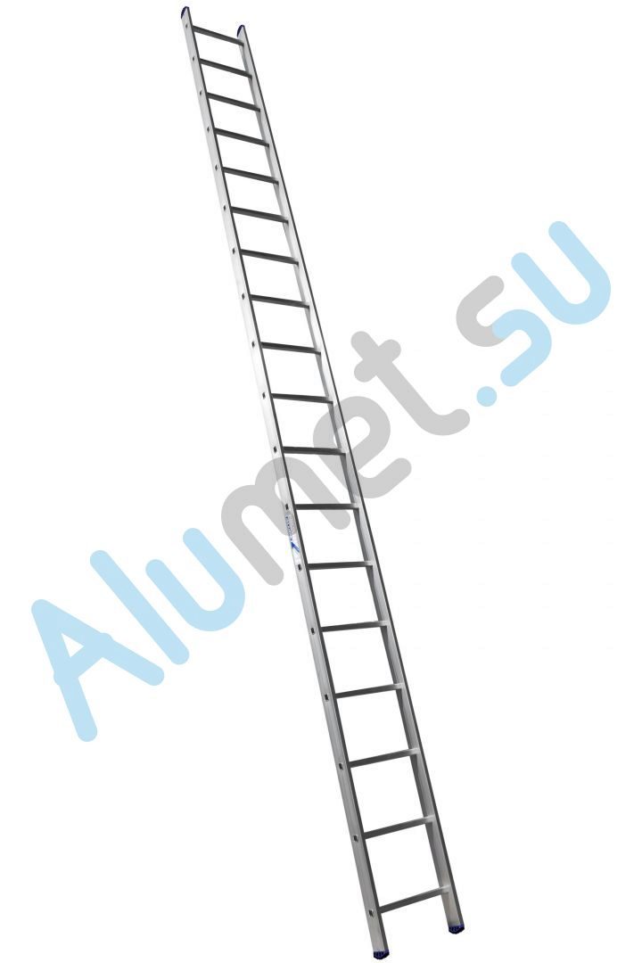 Лестница алюминиевая приставная 1х18 6118 односекционная (Алюмет)_6118