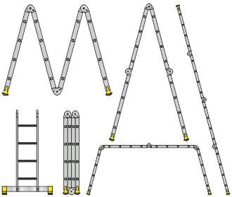 Лестницы трансформеры четырехсекционные