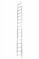 Лестница алюминиевая приставная с широкими ступенями 1х16 HK1 5116 односекционная профессиональная (Алюмет)