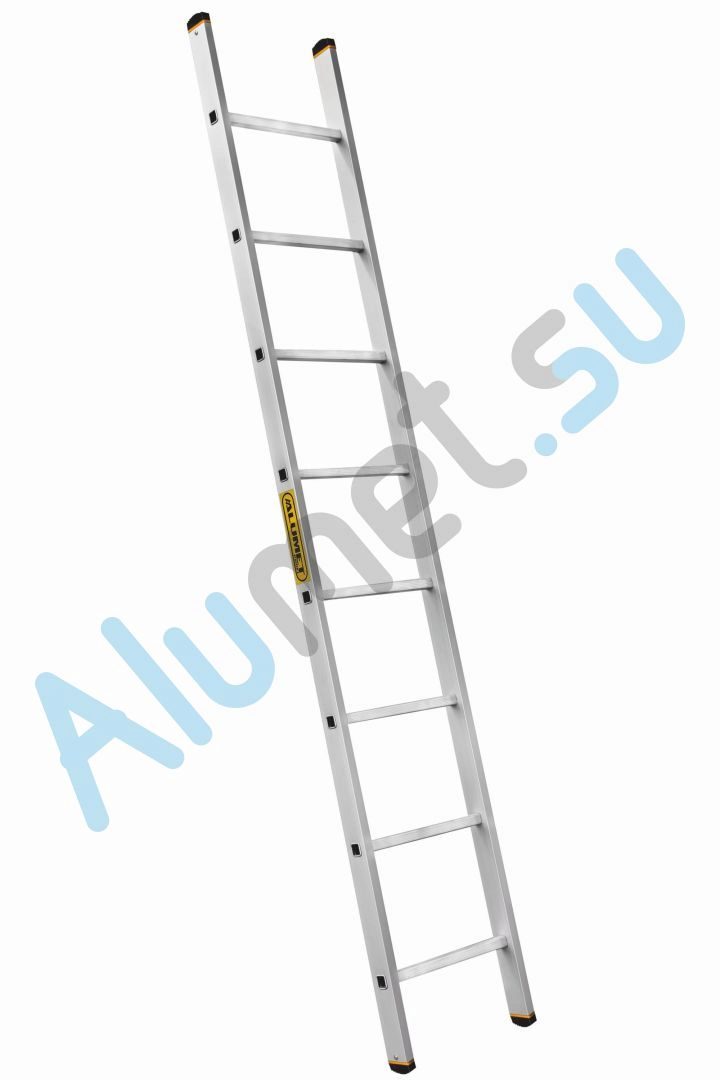 Лестница алюминиевая приставная 1х10 9110 односекционная профессиональная (Алюмет)_9110