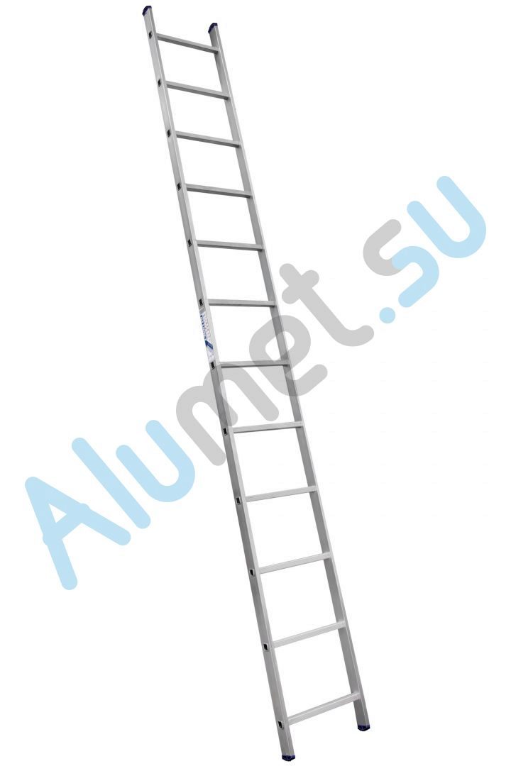 Лестница алюминиевая приставная 1х12 6112 односекционная (Алюмет)_6112