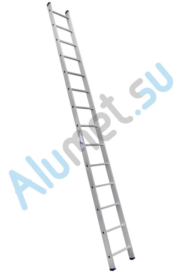Лестница алюминиевая приставная 1х14 6114 односекционная (Алюмет)_6114