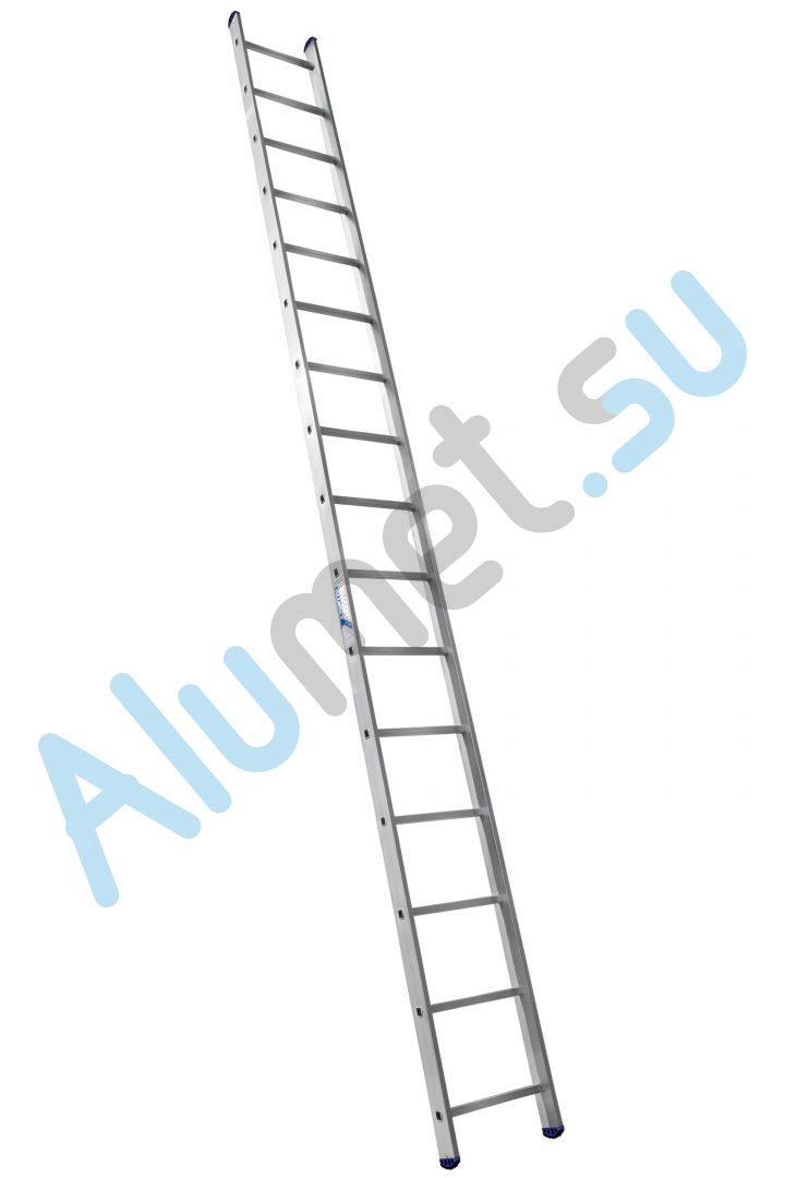 Лестница алюминиевая приставная 1х16 5116 односекционная (Алюмет)_5116