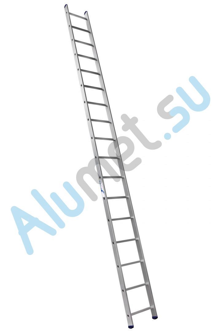 Лестница алюминиевая приставная 1х17 6117 односекционная (Алюмет)_6117