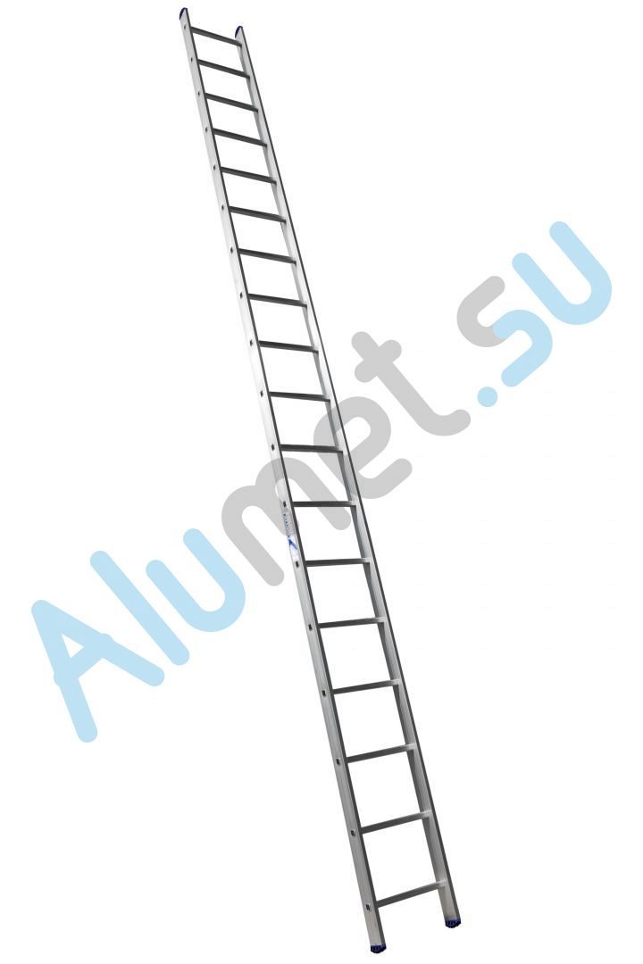 Лестница алюминиевая приставная 1х18 5118 односекционная (Алюмет)_5118