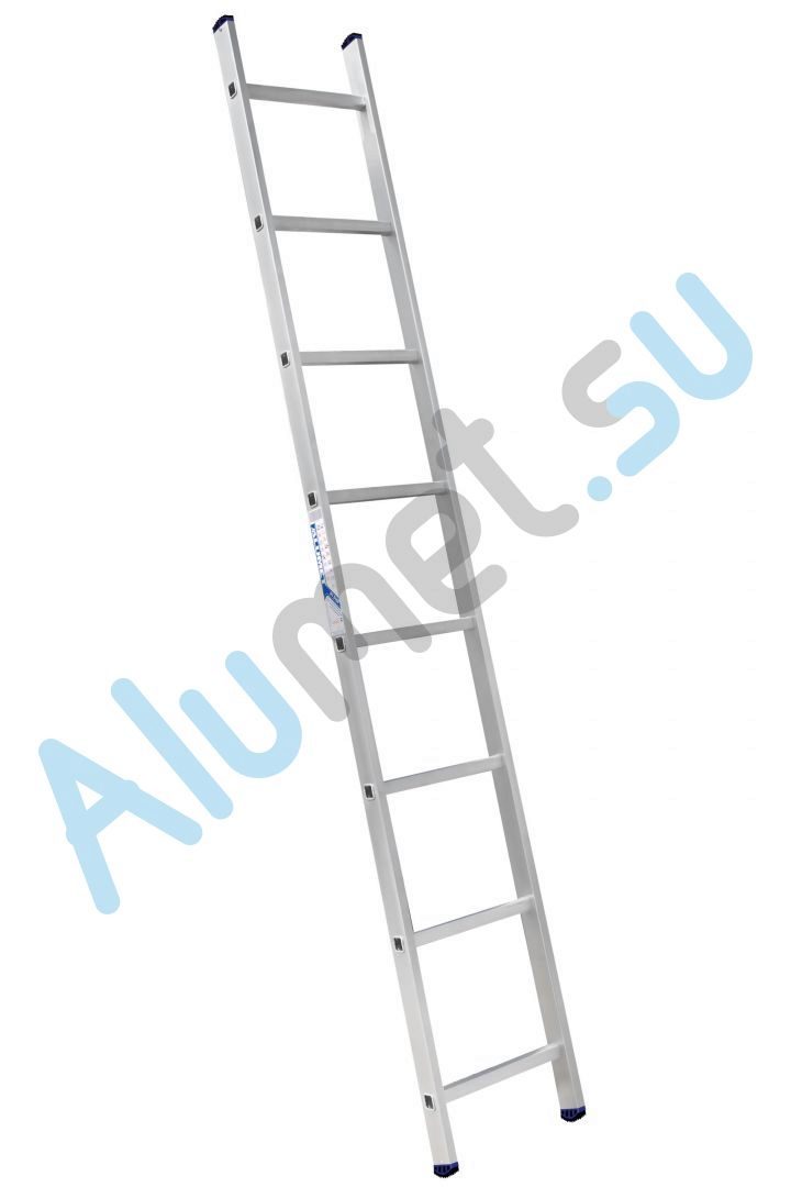 Лестница алюминиевая приставная 1х8 5108 односекционная (Алюмет)_5108