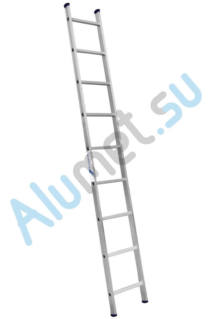 Лестница алюминиевая приставная 1х9 5109 односекционная (Алюмет)_5109