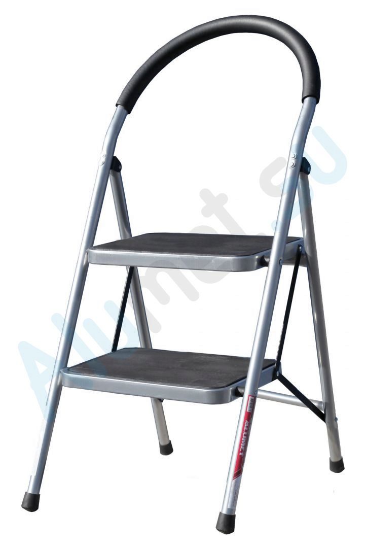 Стремянка - стул с широкими ступенями стальная 2 ступени MCH202